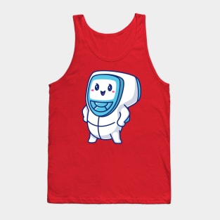 Cute Infrared Thermometer Cartoon Tank Top